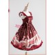 Strawberry Witch Alice Check Clock Flutter Sleeve JSK